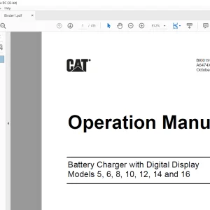 Cat Scoop 5, 6, 8, 10, 12, 14 and 16 Operation Manual - PDF