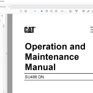 Cat Scoop SU488 DN Operation and Maintenance Manual BI001974 -  PDF DOWNLOAD