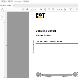 Cat Shearer EL1000 Operating Manual - PDF DOWNLOAD