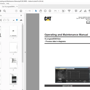 Cat VLongwallDBView Operating and Maintenance Manual - PDF DOWNLOAD