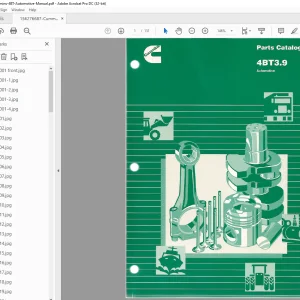 Cummins 4BT3.9 Automotive Parts Catalog Manual - PDF DOWNLOAD