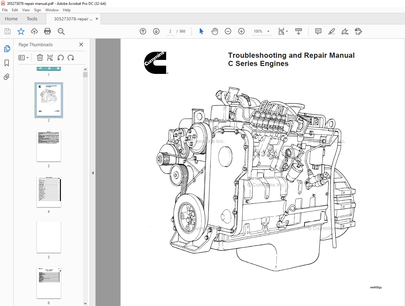 Cummins C Series Engine Troubleshooting & Repair Manual - PDF DOWNLOAD - Image 2