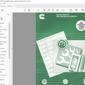 Cummins ISB CM2100 & CM2150 Service Manual  - PDF DOWNLOAD