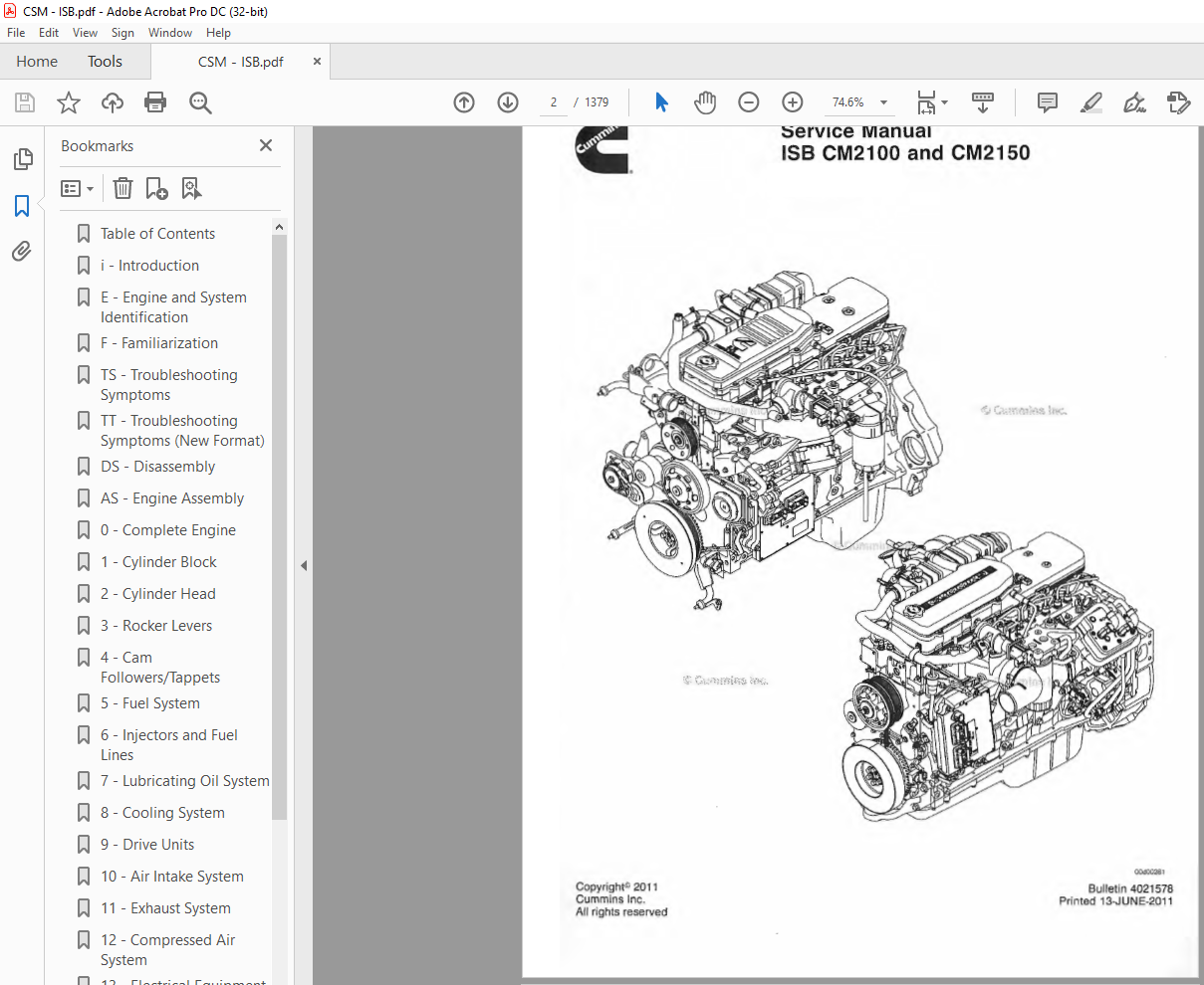 Cummins Isb Cm2100 And Cm2150 Service Manual 4021578 Pdf Download