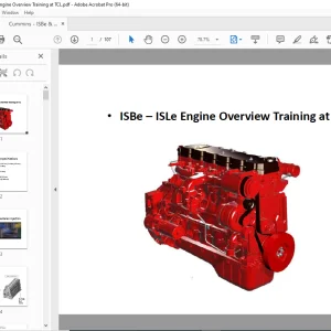 Cummins ISBe & ISLe Engine Overview Training TCL – PDF DOWNLOAD