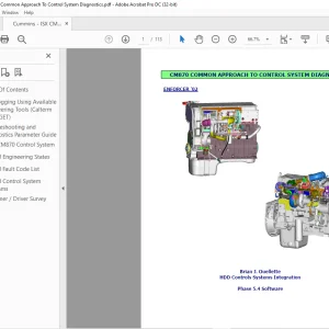 Cummins - ISX CM870 Common Approach To Control System Diagnostics Manual - PDF DOWNLOAD