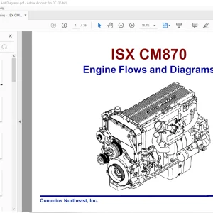 Cummins ISX CM870 Engine Flow And Diagrams Manual - PDF DOWNLOAD