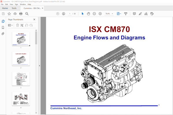 Cummins Isx Cm870 Engine Flow And Diagrams Manual Pdf Download