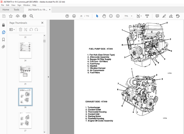 Cummins K19 Engines Troubleshooting and Repair Manual - PDF DOWNLOAD ...