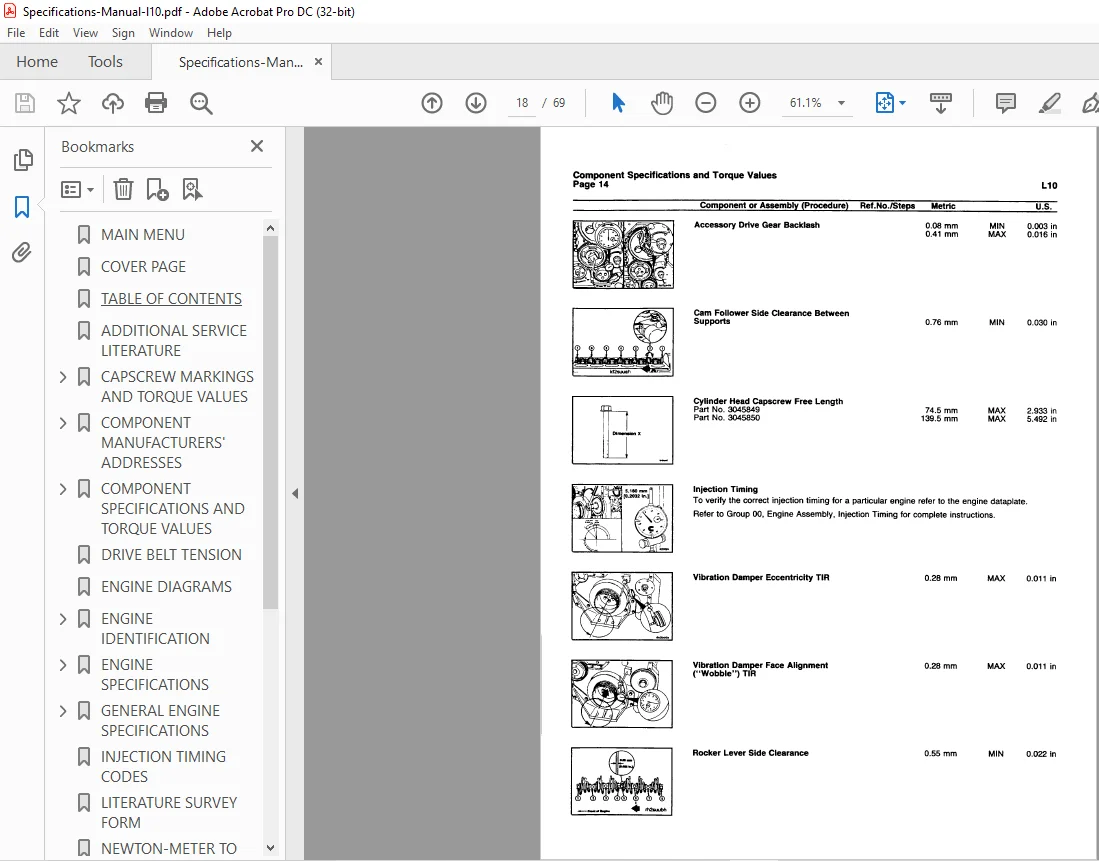 Cummins L 10 Series Engines External Damper Specification Manual - PDF DOWNLOAD - Image 3