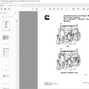Cummins M11 Series Engine (STC, CELECT™, CELECT™ Plus Models) Troubleshooting & Repair Manual - PDF DOWNLOAD
