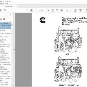 Cummins M11 Series Engines (STC, CELECT™, CELECT™ Plus Troubleshooting and Repair Manual - PDF DOWNLOAD