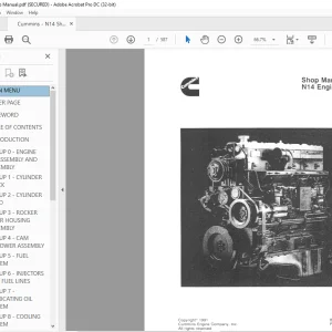 Cummins N14 Engine Shop Manual - PDF DOWNLOAD