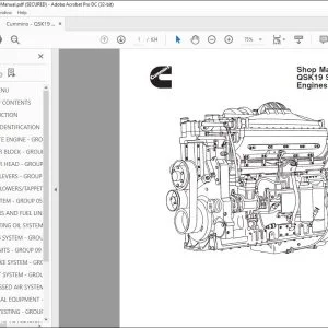 Cummins QSK19 Series Engines Shop Manual - PDF DOWNLOAD