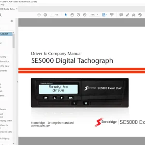 DAF Stoneridge SE5000 Exakt Duo Digital Tachograph Driver & Company Manual - PDF DOWNLOAD
