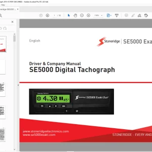 DAF Stoneridge SE5000 Exakt Duo2 Digital Tachograph Driver & Company Manual - PDF DOWNLOAD