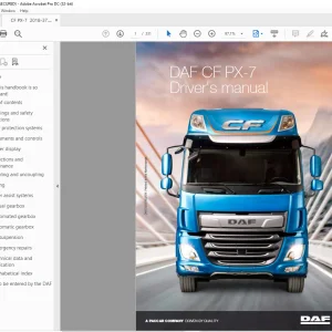 DAF Truck CF PX-7 Driver Manual DW73201903 - PDF DOWNLOAD