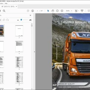 DAF Truck XF Drivers Manual - PDF DOWNLOAD