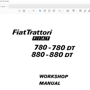 Fiat Trattori 780-780 DT 880-880 DT Workshop Manual (06910052) - PDF DOWNLOAD