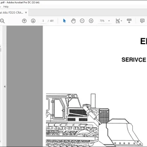 Fiatallis FD20 Dozer Service Manual (73158156) - PDF DOWNLOAD