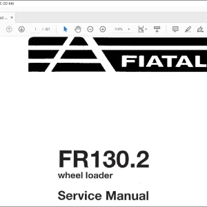 Fiatallis FR 130.2 Wheel Loader Service Manual 60402205 - PDF DOWNLOAD