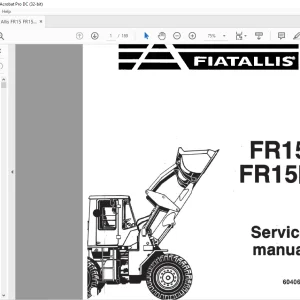 Fiatallis FR15 FR15B Service Manual (60406412) - PDF DOWNLOAD