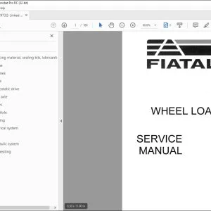 Fiatallis FW60 FW80 Wheel Loaders Service Manual (76589732) - PDF DOWNLOAD