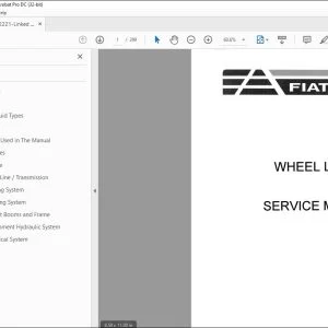 Fiatallis FW90 Wheel Loader Service Manual (60402221) - PDF DOWNLOAD