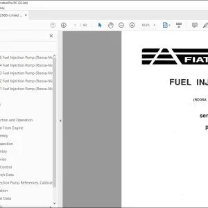 Fiatallis Fuel injection Pump Service & Parts Catalog Manual (73112990) - PDF DOWNLOAD
