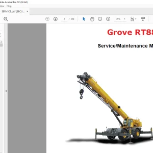 Grove Crane RT 880E Service & Maintenance Manual - PDF DOWNLOAD
