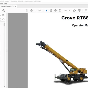 Grove Crane RT880E Operator's Manual 370-01 - PDF DOWNLOAD