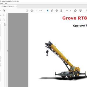 Grove Crane RT880E Operator's Manual 523-00 - PDF DOWNLOAD