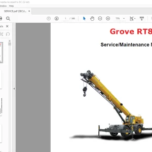 Grove Crane RT880E Service & Maintenance Manual - PDF DOWNLOAD