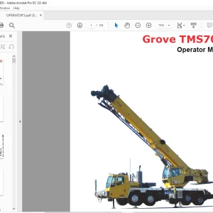 Grove Crane TMS700E13 Operator Manual 511-01 - PDF DOWNLOAD