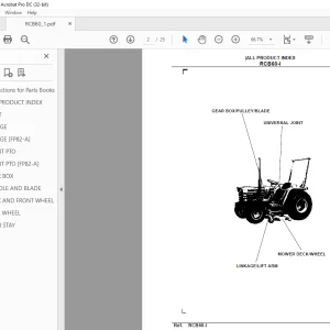 KUBOTA RCB60-I PARTS MANUAL - PDF DOWNLOAD