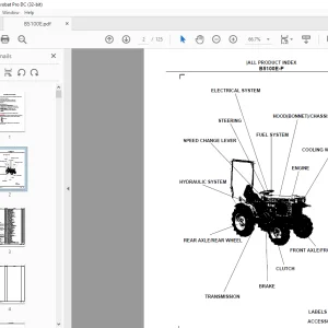 Kubota B5100E-P Tractor Parts Manual - PDF DOWNLOAD