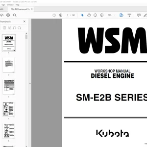 Kubota SM-E2B SERIES Diesel Engine Workshop Manual - PDF DOWNLOAD