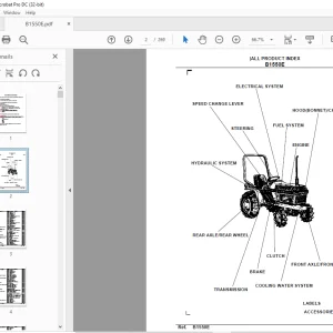 Kubota Tractor B1550E Parts Book Manual - PDF DOWNLOAD