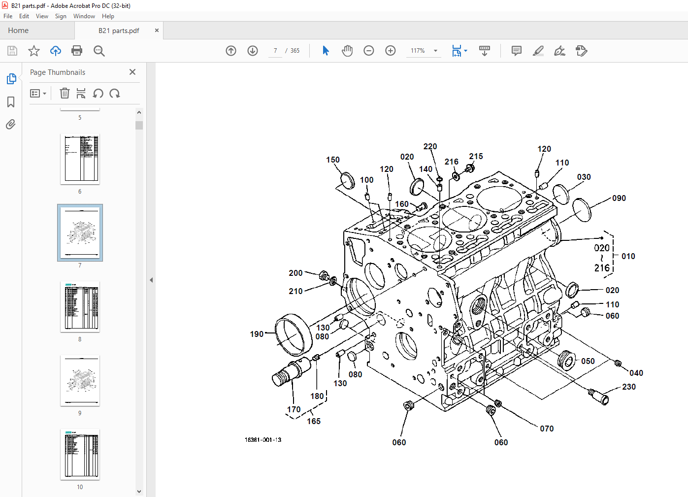 Kubota Tractor B21 Parts Book Manual - PDF DOWNLOAD - HeyDownloads ...