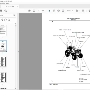 Kubota Tractor B2100D Part Manual - PDF DOWNLOAD