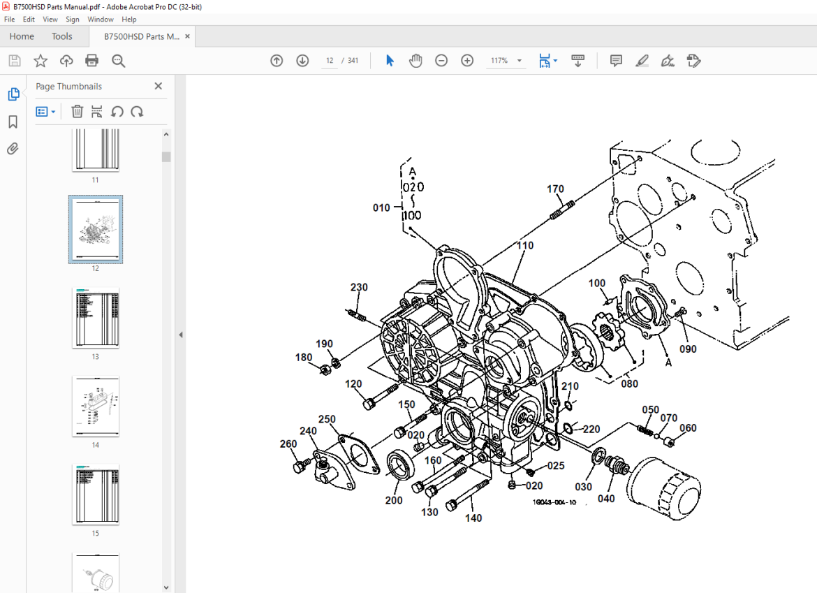 Kubota Tractor B7500HSD Parts Book Manual - PDF DOWNLOAD - HeyDownloads ...