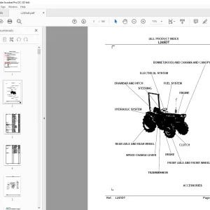 Kubota Tractor L245DT Parts Book Manual - PDF DOWNLOAD