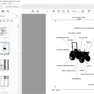 Kubota Tractor L245F Part Manual - PDF DOWNLOAD