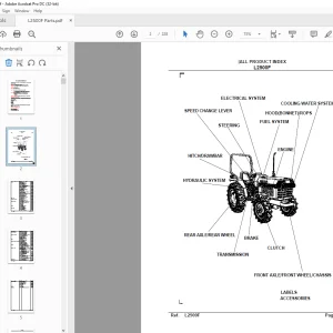 Kubota Tractor L2500F Parts Book Manual - PDF DOWNLOAD
