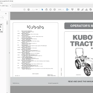 Kubota Tractor L3301 L3901 Operator's Manual - PDF DOWNLOAD