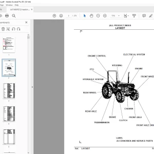 Kubota Tractor L4150DT Parts Book Manual - PDF DOWNLOAD