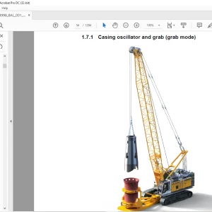 LIEBHERR HS 8100 HD Operator's Manual SN184998 - PDF DOWNLOAD