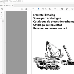 LIEBHERR LTM 1030-2.1 Spare Parts Catalogue Manual 080095 - PDF DOWNLOAD