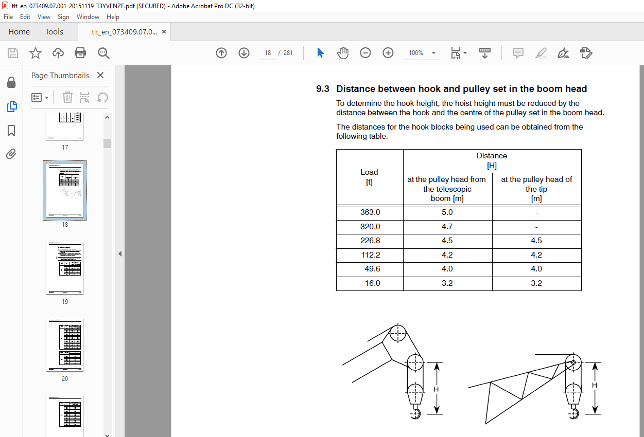 LIEBHERR LTM 11200-9.1 Load Chart Manual 073409 T3YVENZF - PDF DOWNLOAD ...