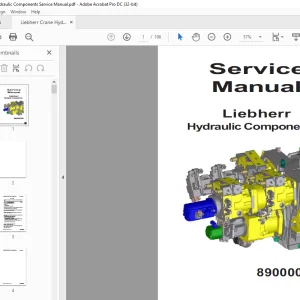 Liebherr Crane Hydraulic Components Service Manual - PDF DOWNLOAD